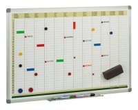 Pizarra Planning Anual 60 x 90cm marco aluminio