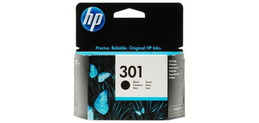 Cartouche HP 301 noire pour imprimante jet d'encre