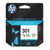HP 301 Cartridge 3 colors Cyan, Yellow, and Magenta, for inkjet printer