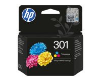 HP 301 Cartridge 3 colors Cyan, Yellow, and Magenta, for inkjet printer
