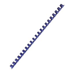 Baguette reliure anneaux plastique PAVO 12 mm bleu - Boite de 25