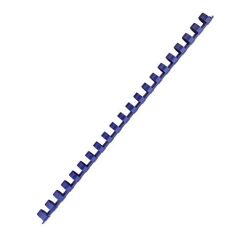 Baguette reliure anneaux plastique PAVO 12 mm - Boite de 25 - Bleu