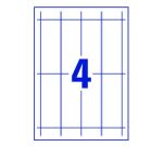 Lot de 40 chevalets porte-nom Avery papier 120 x 45 mm