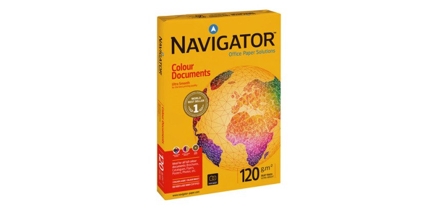 Papel blanco A4 120 g Navigator Colour Document - paquete de 250 hojas