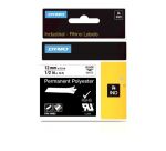 Cinta RhinoPro Poliester 12 mm x 5,5 m blanco