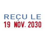 Tampon encreur automatique dateur "Reçu le" Trodat Printy 4850