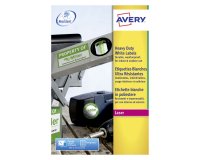 Etiquetas poliéster Láser 63,5 x 33,9 resistentes a intemperie -20 a 80 grados irrompible Avery L4773