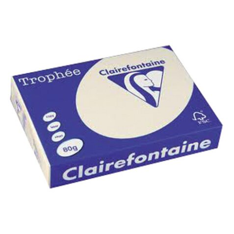 Riemen farbiges Papier Clairefontaine Trophée intensive Farben A4 80 g - 500 Blatt