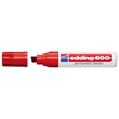 Rotulador permanente edding 800 Rojo