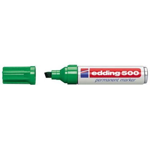 Rotulador permanente edding 500 Verde
