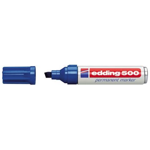 Rotulador permanente edding 500 Azul