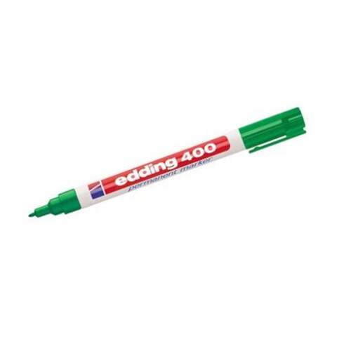 Rotulador permanente edding 400 Verde