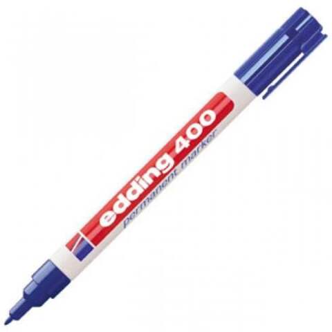 Rotulador permanente edding 400 Azul