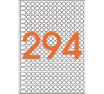 Etiquette adresse jet d'encre et laser recyclée 18,3 x 12 mm Agipa 101242 blanche - Boîte de 1568