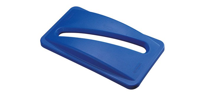 Tapa para contenedor selectivo Rubbermaid Slim Jim azul