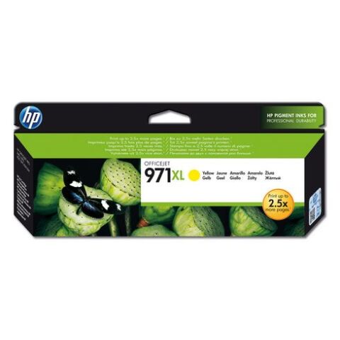 HP971XL cartuchos originales amarillo Alta capacidad (6600 páginas)