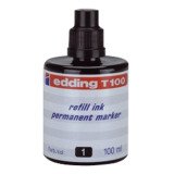 Recarga de tinta para rotulador permanente edding T100 - 100 ml Negro