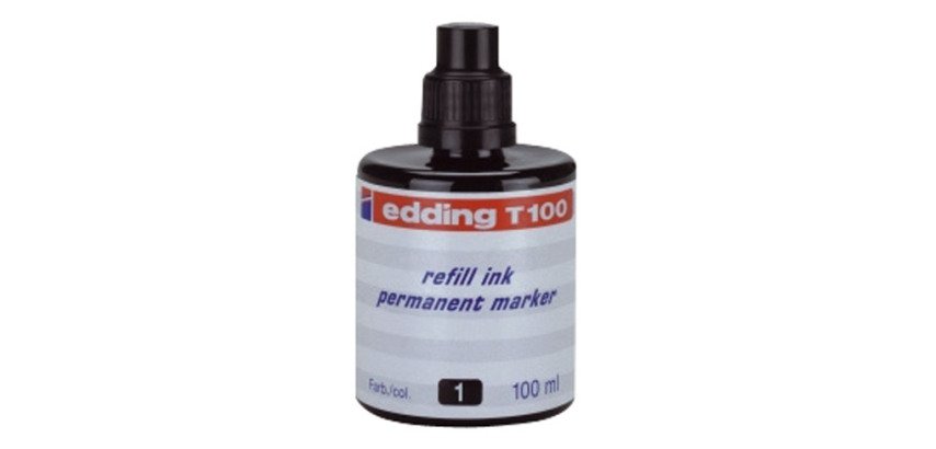Recarga de tinta para rotulador permanente edding T100 - 100 ml