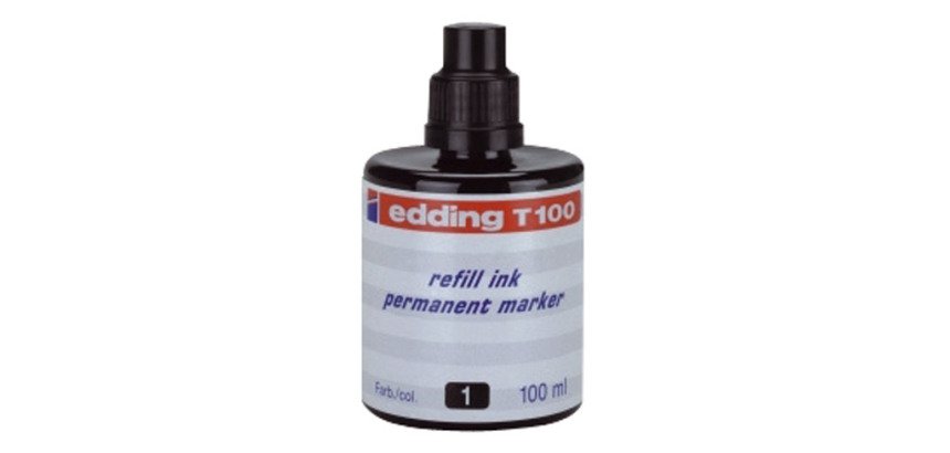 Recarga de tinta para rotulador permanente edding T100 - 100 ml