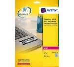 Etiquettes ultra résistantes 63,5 x 29,6 mm Avery L6011-20 - gris métal - Pochette de 540