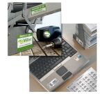 Etiquettes ultra résistantes 63,5 x 29,6 mm Avery L6011-20 - gris métal - Pochette de 540