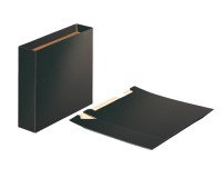 Cajetín de cartón para archivadores Esselte lomo 7,5 cm color negro