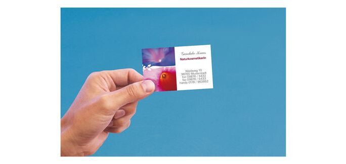 Tarjeta de visita multiusos Avery microperforada C32010 85 x 54 mm 185 g blanca - Paquete de 250