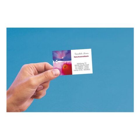 Tarjeta de visita multiusos Avery microperforada C32010 85 x 54 mm 185 g blanca - Paquete de 250