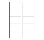 Carte de visite microperforée Avery format 85 x 54 mm blanche mat - 185 gr- Pochette de 250