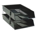 Juego 2 Bandejas de alta capacidad negra