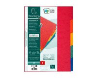 Separadores Exacompta de cartón A4 5 divisiones multicolor Exacompta