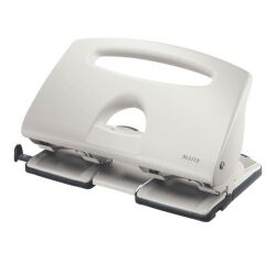 Perforadora de gran capacidad 4 agujeros Leitz - capacidad 40 hojas - gris