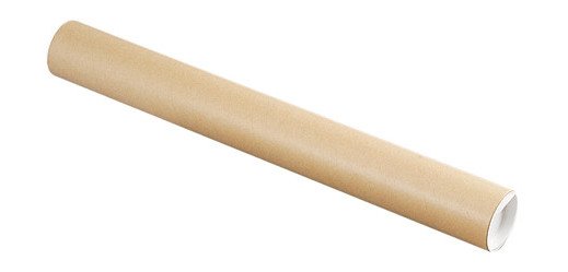 Tube rond en carton Ø 60 mm x L 50 cm