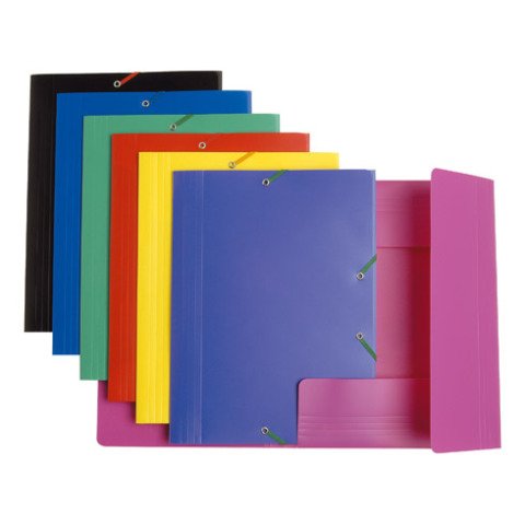 Carpeta Exacompta con gomas de polipropileno A4 rosa