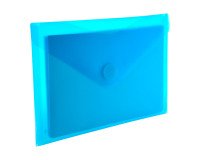 Sobres de polipropileno cierre v-lock  A5 Azul Paquete de 10