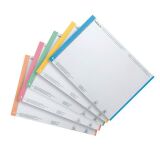 Zakje 270 geassorteerde etiketten voor hangmappen 297 x 6 mm Elba voor laden