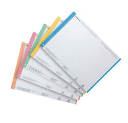 Zakje 270 geassorteerde etiketten voor hangmappen 297 x 6 mm Elba voor laden