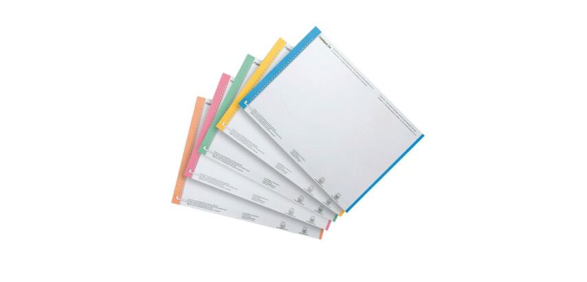 Sachet de 10 planches d'étiquettes n°0 assorties pour tiroirs AZX - Paquet de 270 étiquettes