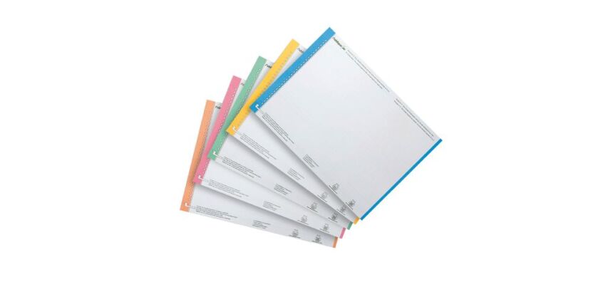 Sachet de 10 planches d'étiquettes n°0 assorties pour tiroirs AZX - Paquet de 270 étiquettes