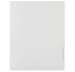 File folder with 2 flaps Chromolux 24 x 32 cm white