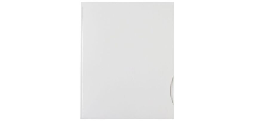 Dossiermap met 2 kleppen Chromolux 24 x 32 cm wit