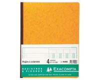 Registre piqûre 4 colonnes Exacompta 4040E