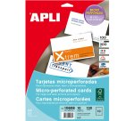 Paquete de 100 tarjetas de visita 90 x 50,8 mm Apli 10608