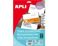 Paquete de 100 tarjetas de visita 90 x 50,8 mm Apli 10608