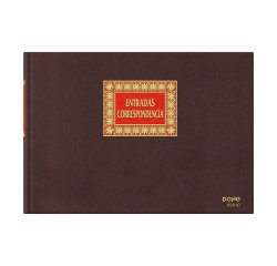 Libro de Contabilidad Entrada Correspondencia Folio apaisado Dohe
