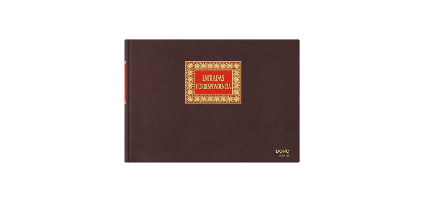 Libro de Contabilidad Entrada Correspondencia Folio apaisado Dohe