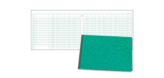 Registre piqûre 20 colonnes Exacompta 6200