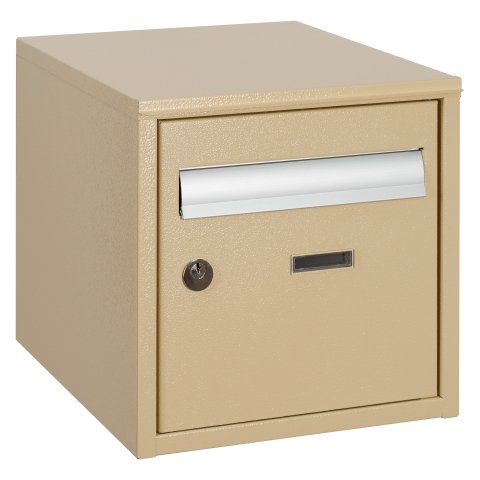 Buzón de colores beige