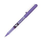 Stylo roller Pilot V-Ball à capuchon pointe 0,5 mm - écriture fine violet