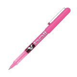 Stylo roller Pilot V-Ball à capuchon pointe 0,5 mm - écriture fine rose